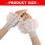 Lace Trimmed Sleeve Covers Soft Stretchty Embroidered-White 4