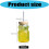 Thick Walled 300ml Glass Coffee Mug With Striped-Flat light 4