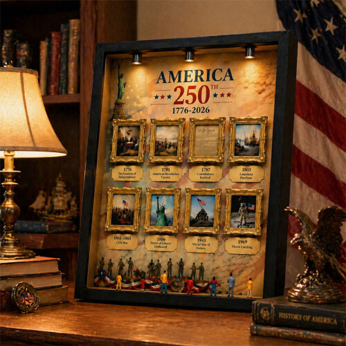 Artistic Light Reflection Wooden Frame Ornament-black frame 1