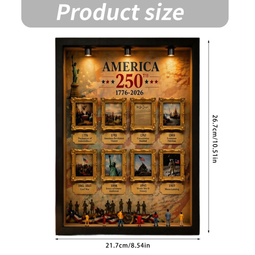 Artistic Light Reflection Wooden Frame Ornament-black frame 2