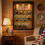 Artistic Light Reflection Wooden Frame Ornament-black frame 7