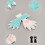 2Pcs Adorable Five Finger Gloves Ideal For Anime-black white 5