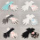 2Pcs Adorable Five Finger Gloves Ideal For Anime-black white 7