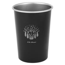 Verres à vin en acier inoxydable avec couvercle, double paroi, lot de 2