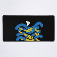 Bananbåt skrivbordsmatta gul svart serie 5