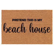 Coco Coir Doormat Beach House Theme 24 x 16 Inches