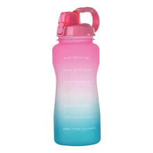 Bouteille d'eau en verre portable et étanche de 2200 ml