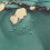 Marble Shower Curtain Set Turquoise 71 x 71 5
