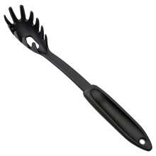 Spaghetti Gaffel Skje Nylon Pasta Serveringsbrett Svart