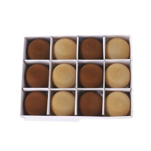 Velvet Flocked Christmas Ornaments 2.4 Inch 12 Pack
