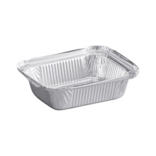 VEZEE aluminium rechthoekige foliebak 1 lb 100 stuks
