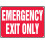 Accuform Aluminum Emergency Exit Only Sign 16 x 12 in 1
