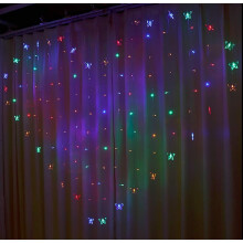 Rideaux lumineux LED LINLIN pour intérieur, 124 LED avec télécommande