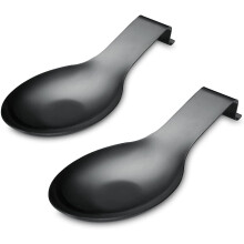 Repose-cuillère en acier inoxydable noir mat, lot de 2, 24 cm (9,5 pouces)