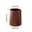 Retro wood grain garbage bin flip style brown 3
