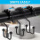 Matte Black Metal Shower Curtain Hooks 12 Pack 4