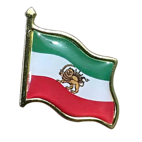 Anstecknadel mit Iran-Flagge aus robuster Eisenlegierung mit-1