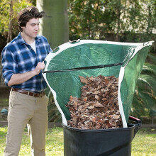 Ramasse-feuilles rond pliable pour jardin, 1 pièce