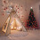 Christmas tree topper gold pentagram 3D hollow 4