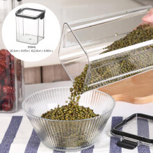 Conteneur hermétique transparent pour le stockage des céréales, 5 gallons