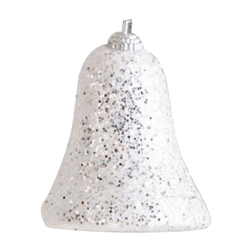 Christmas Bells Pendant 7 cm White Silver 1