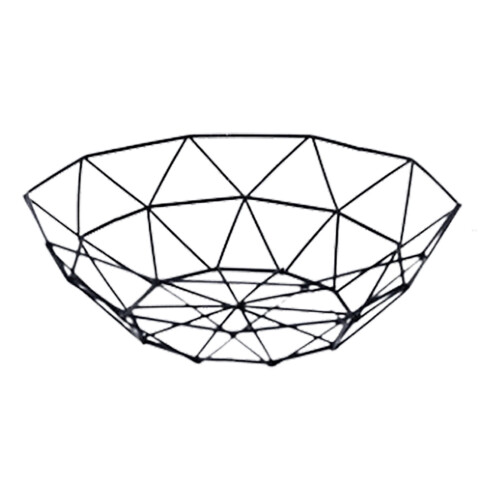 Metal Wire Fruit Bowl Iron Kitchen Storage Basket