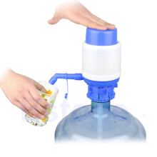 Distributeur d'eau manuel Cailmei pour bouteilles de 5 gallons, bleu