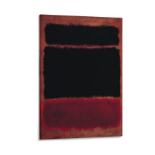 Mark Rothko Noir en rouge profond, 1957. Affiche 20 x 30 cm.