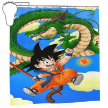 Son Goku douchegordijn 72x72 inch met 12 haken