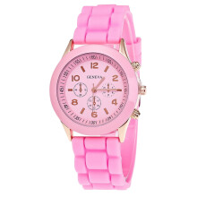 NINSEN dameshorloge met quartz uurwerk en leren band, waterdicht tot 30 meter.