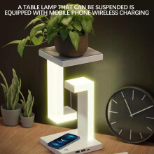 Lampe de nuit Ă chargement sans fil avec capteur de suspension et port USB