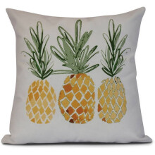 Conjunto de almofadas com estampa geométrica de margaridas (3 peças)