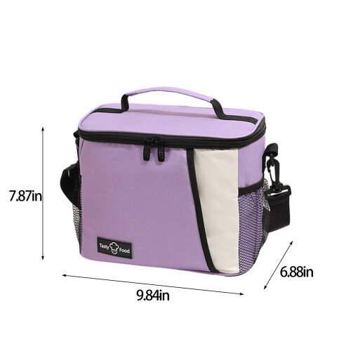 Kleine, isolierte Lunchbox mit verstellbarem Tragegurt 1