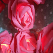 Luci a stringa LED USB per interni, colore rosa, 2 metri, a batteria