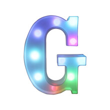 Kleurrijke LED-lichtletter van 8,9 inch met afstandsbediening