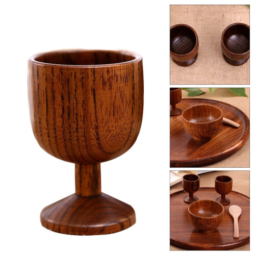 gobelet à vin en bois massif (1 pièce)