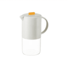 Üveg vizeskancsó fedővel és fogantyúval1800ml szürke