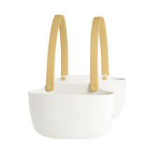 Cesta para fregadero de cocina, bolsa de almacenamiento para el hogar de doble capa.