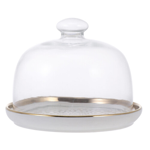 Ceramic cake pan white 9-inch round