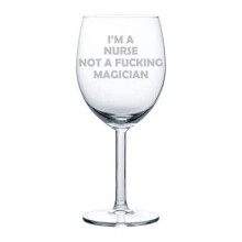 Verre à vin Gobelet motif infirmière humoristique 30 cl