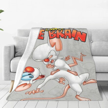 Pătură moale de pluș Pinky and the Brain, 50x60 cm