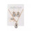 Conjunto de joias RSAMD: pingente, brincos e anel brancos. 1