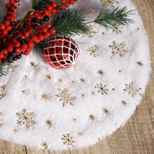 Ensemble de décorations de Noël : tapis flocon de neige, jupe de sapin, tablier