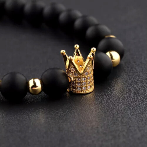 Sada náramkov RSAMD CZ Crown pre páry, 2 ks 1