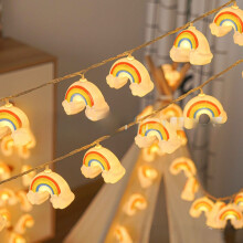 Guirlande lumineuse de Noël Honeyeladyy à piles, 150 cm, jaune