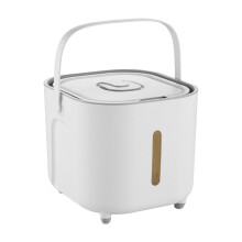 Cubo portátil YOBOLK para arroz con cierre hermético para harina de arroz y cereales.