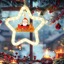 Décoration murale intérieure lumineuse LED suspendue de Noël avec