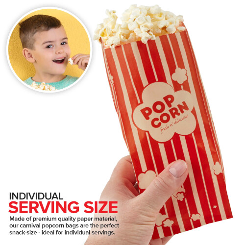 Mini-Popcorn-Beutel, 1 oz, Einweg, 100 Stück 2