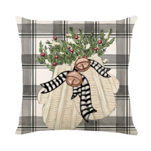 Jouluinen lumiukko-porotyynynpäällinen 18x18 tuumaa