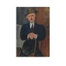 Reproduction d'une peinture d'Amedeo Modigliani, affiche sur toile 24 x 36 pouces